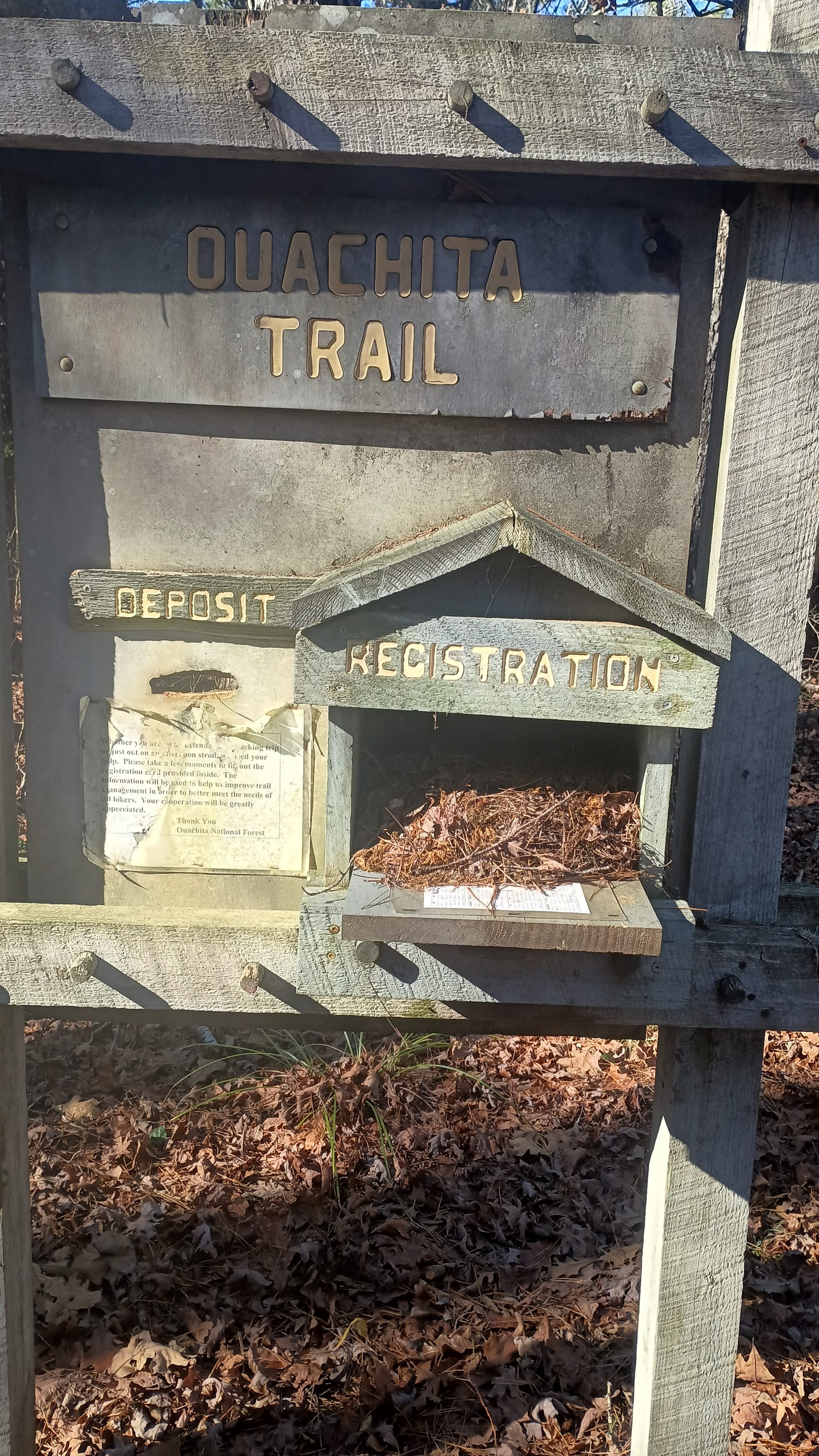 Ouachita Trail Trip Report